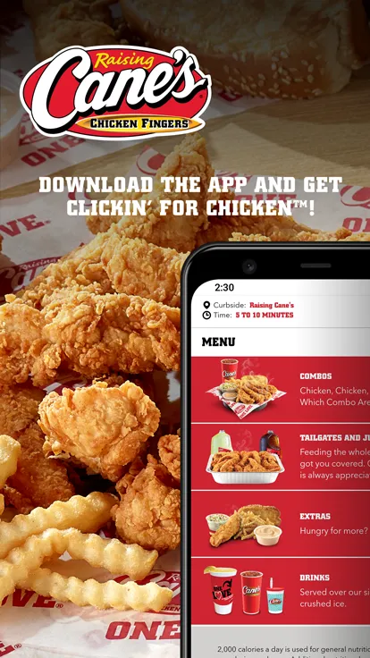 Raising Cane's Chicken Fingers app for mobile