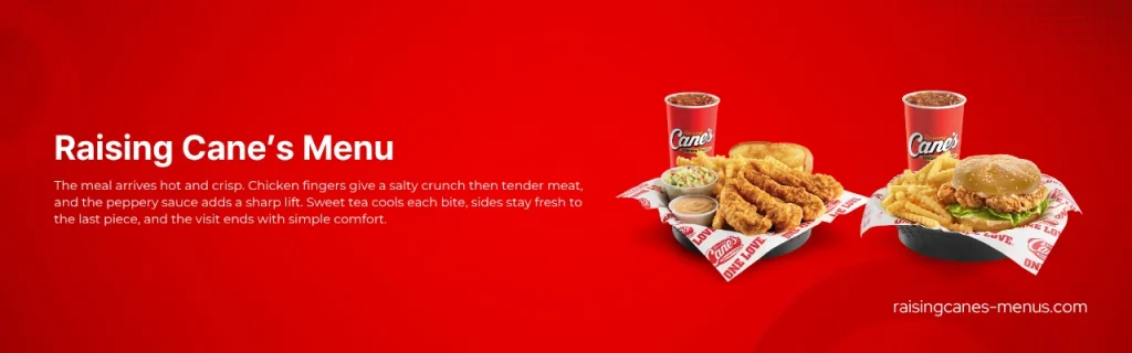 Raising Cane’s Menu